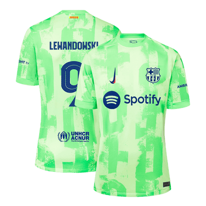 Tricouri Fotbal Barcelona LEWANDOWSKI #9 Treilea 2024/25 UCL - Super (mărime mare)
