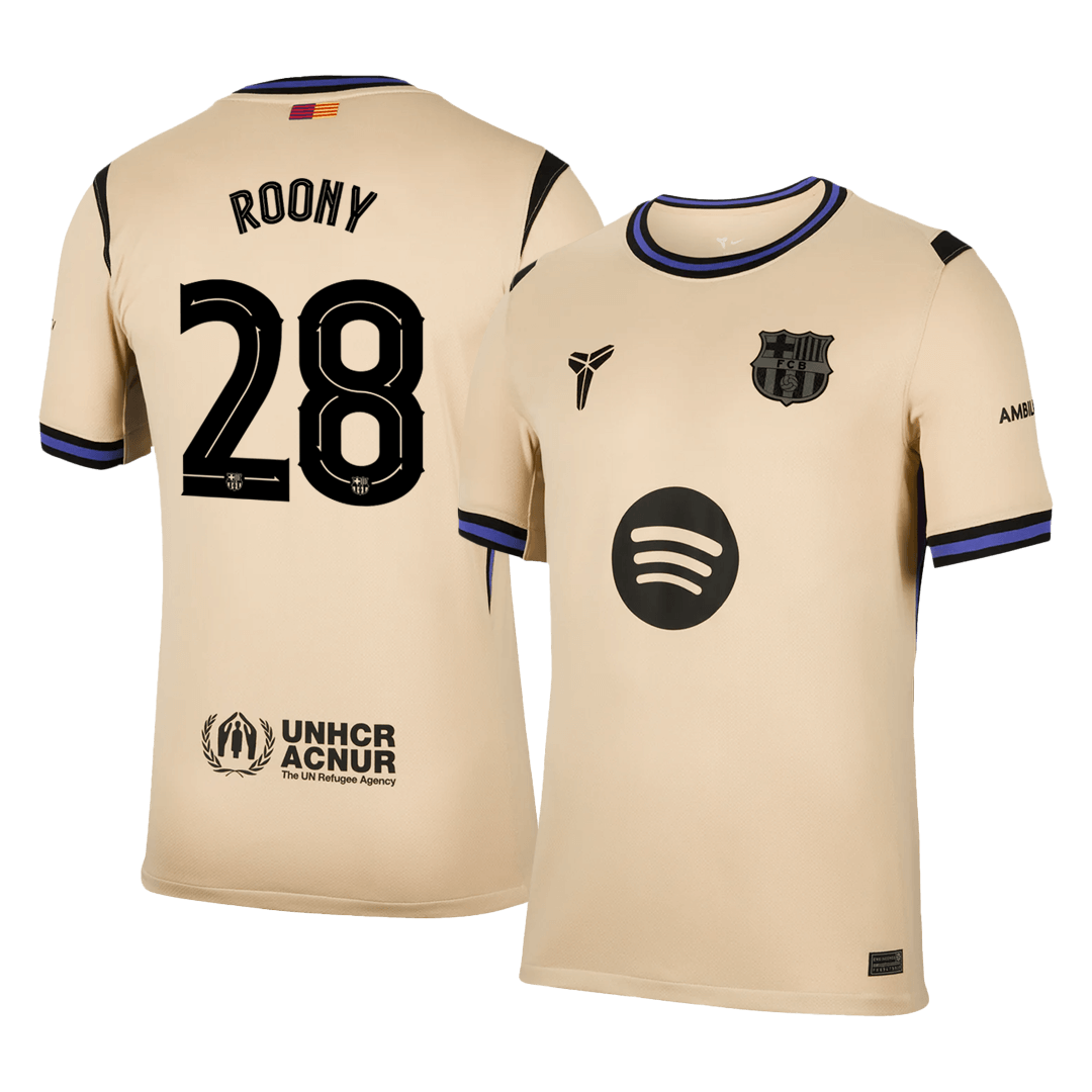 Tricouri Fotbal Barcelona ROONY 28 Deplasare 2025/26 - TricouriFotbaliști Shop
