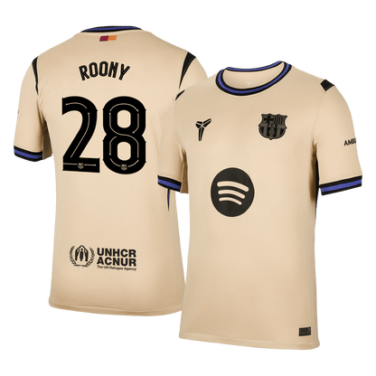 Tricouri Fotbal Barcelona ROONY 28 Deplasare 2025/26 - TricouriFotbaliști Shop