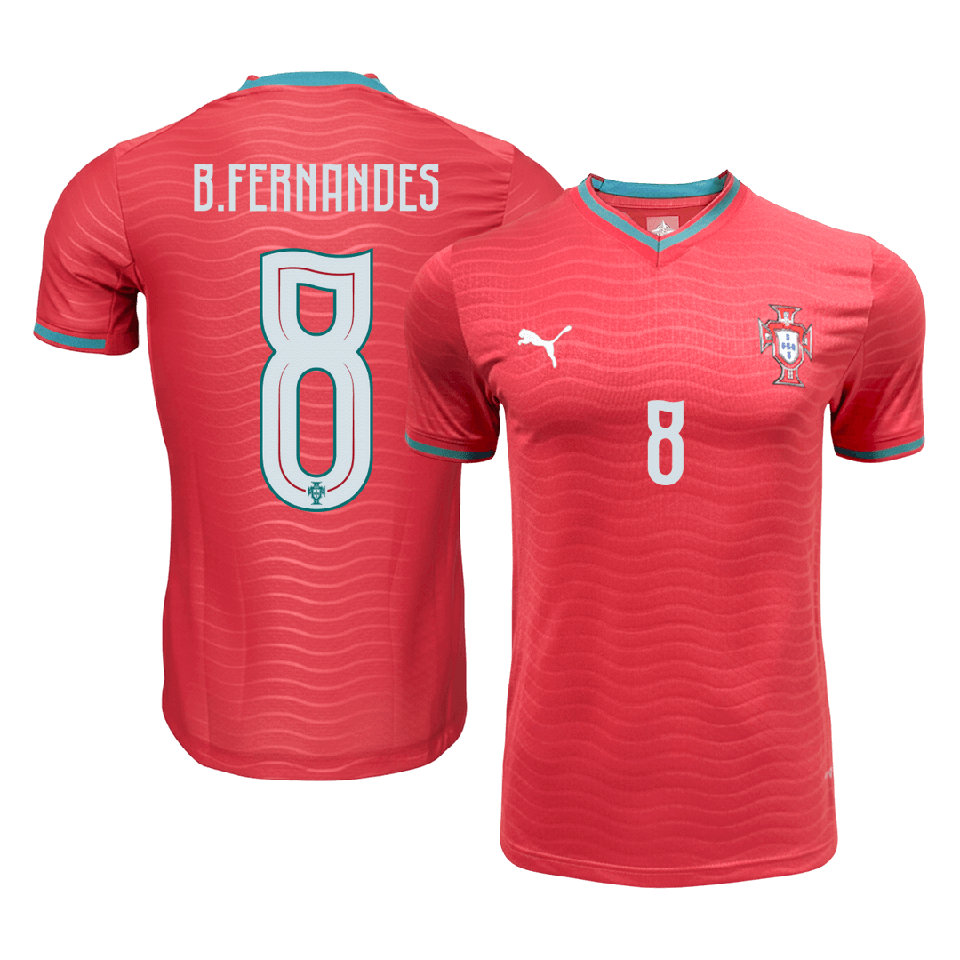 Tricouri Fotbal Portugalia B.FERNANDES #8 Acasă Cupa Mondială 2026 Authentic