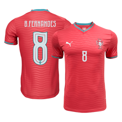 Tricouri Fotbal Portugalia B.FERNANDES #8 Acasă Cupa Mondială 2026 Authentic