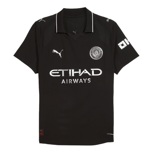Tricouri Fotbal Manchester City Deplasare 2025/26 Authentic