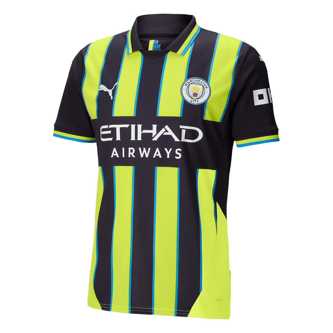 Tricouri Fotbal Manchester City Deplasare 2024/25 (mărime mare)
