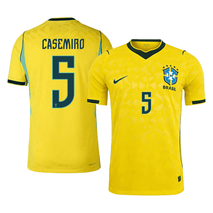 Tricouri Fotbal Brazilia CASEMIRO #5 Acasă Cupa Mondială 2026 Authentic