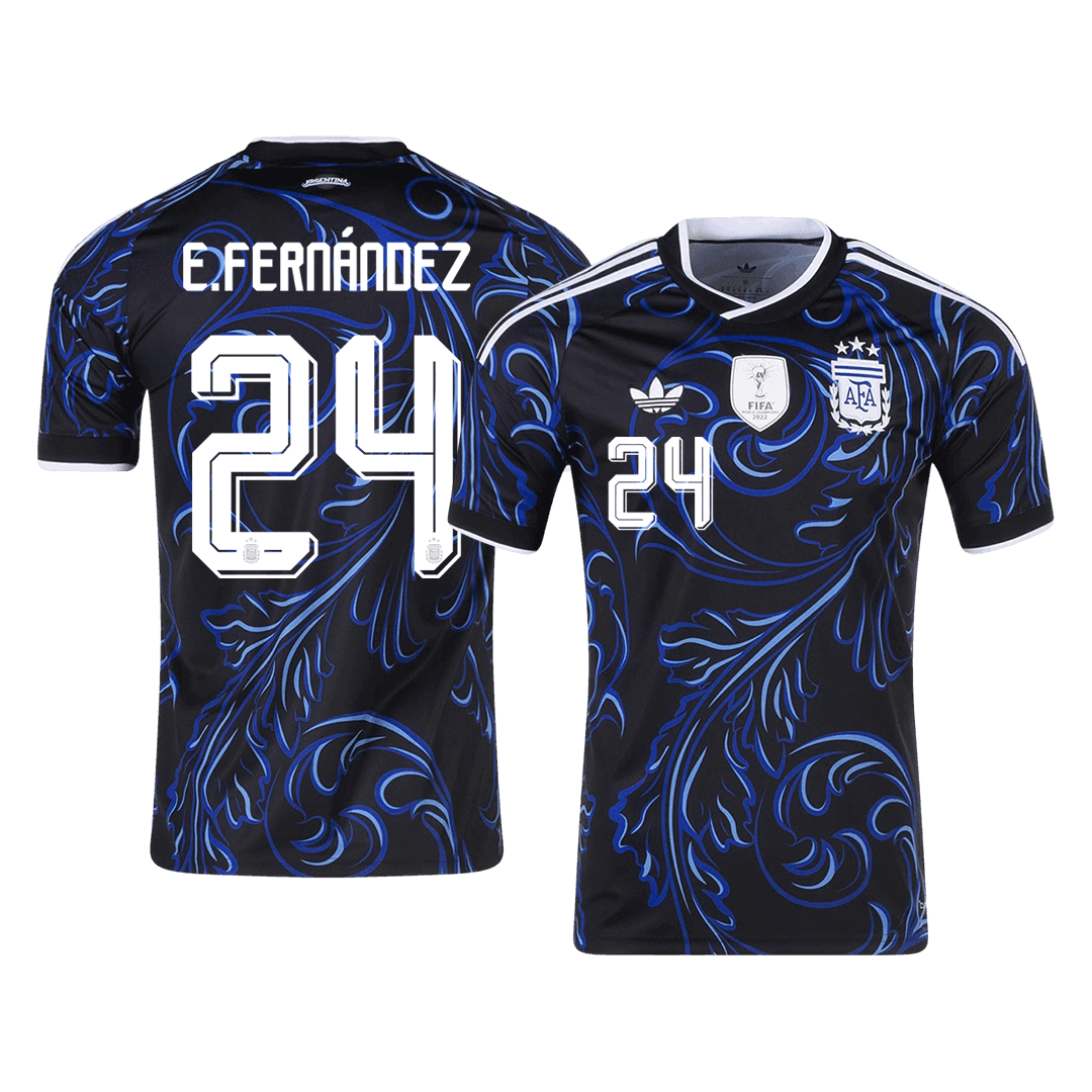 Tricouri Fotbal Argentina E. FERNÁNDEZ #24 Deplasare Cupa Mondială 2026