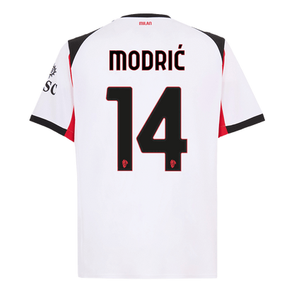 Tricouri Fotbal AC Milan MODRIĆ #14 Deplasare 2025/26