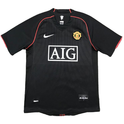 Tricouri Fotbal Vintage Manchester United Deplasare 2007/08