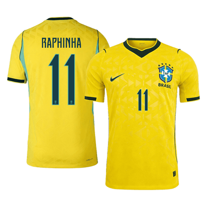Tricouri Fotbal Brazilia RAPHINHA #11 Acasă Cupa Mondială 2026 Authentic