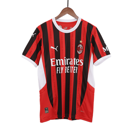 Tricouri Fotbal AC Milan Acasă 2024/25 (mărime mare)