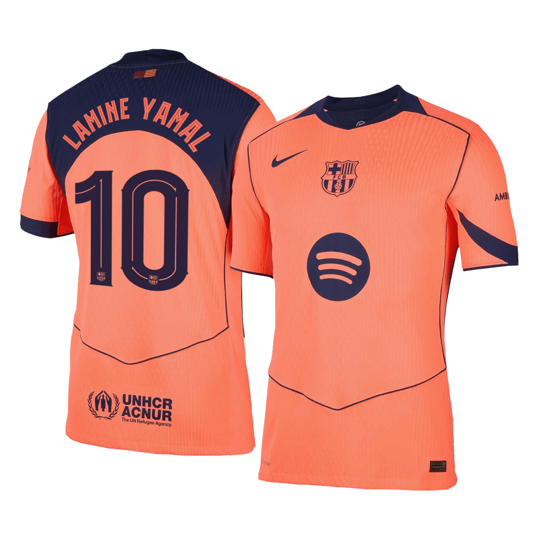 Tricouri Fotbal Barcelona LAMINE YAMAL #10 Treilea 2025/26 Authentic - UCL