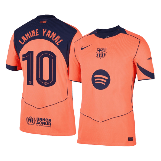 Tricouri Fotbal Barcelona LAMINE YAMAL #10 Treilea 2025/26 Authentic - UCL