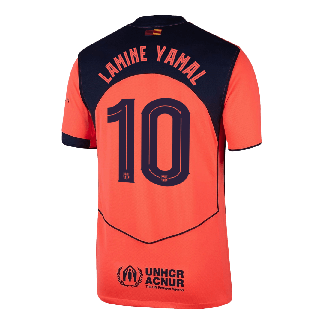 Tricouri Fotbal Barcelona LAMINE YAMAL #10 Treilea 2025/26 - UCL