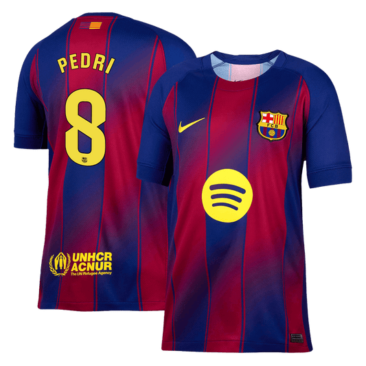 Tricouri Fotbal Barcelona PEDRI #8 Acasă 2025/26