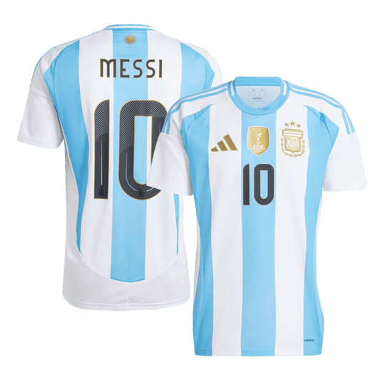 Tricouri Fotbal Argentina MESSI #10 Acasă 2024 (mărime mare)