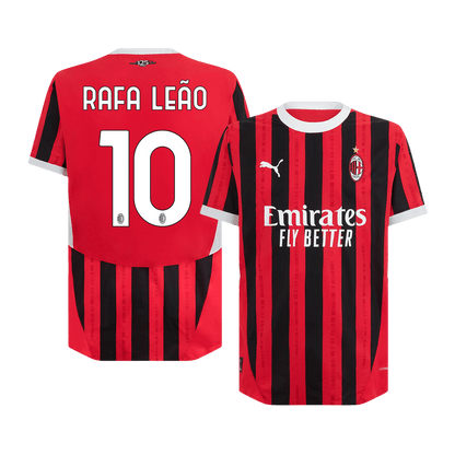 Tricouri Fotbal AC Milan RAFA LEÃO #10 Acasă 2024/25 Authentic