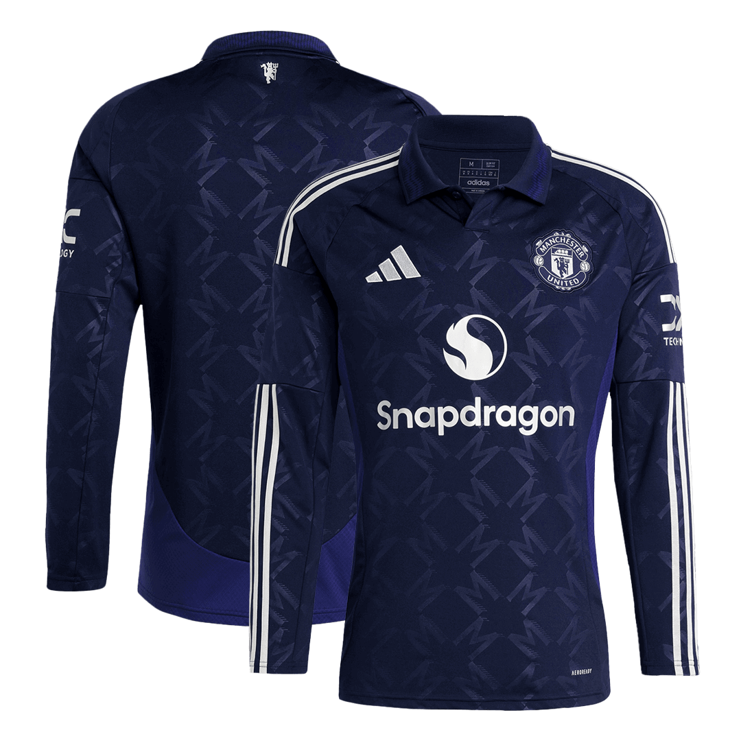Tricouri Fotbal Manchester United Deplasare 2024/25 Mânecă Lungă