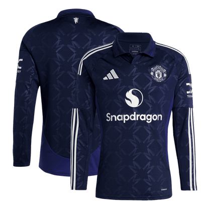 Tricouri Fotbal Manchester United Deplasare 2024/25 Mânecă Lungă