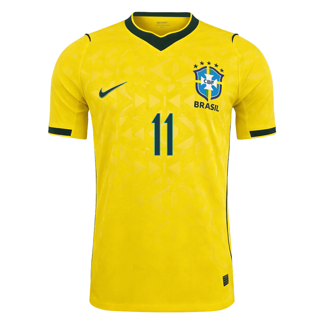 Tricouri Fotbal Brazilia RAPHINHA #11 Acasă Cupa Mondială 2026 Authentic