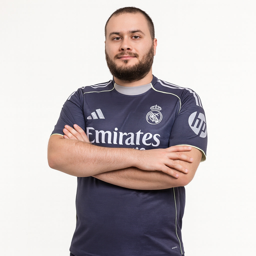 Tricouri Fotbal Real Madrid Deplasare 2025/26 (mărime mare)