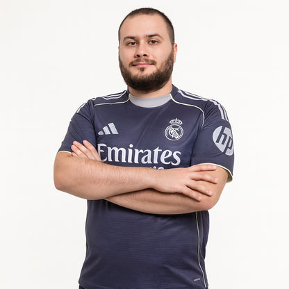 Tricouri Fotbal Real Madrid Deplasare 2025/26 (mărime mare)