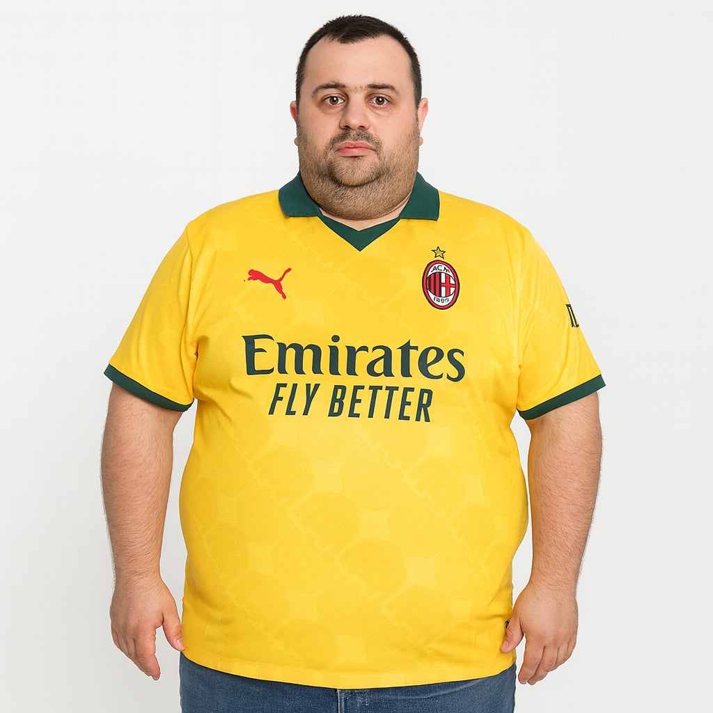 Tricouri Fotbal AC Milan Treilea 2025/26 (mărime mare)