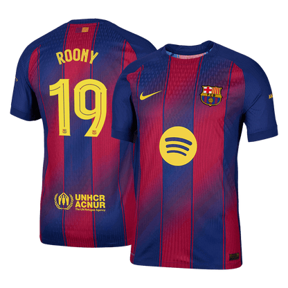 Tricouri Fotbal Barcelona ROONY #19 Acasă 2025/26 Authentic - UCL