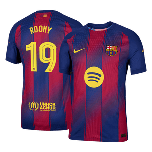Tricouri Fotbal Barcelona ROONY #19 Acasă 2025/26 Authentic - UCL
