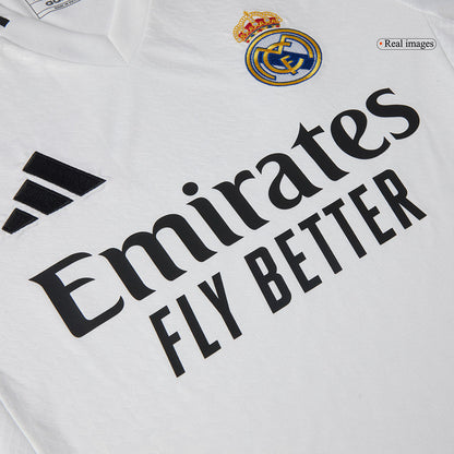 Tricouri Fotbal Real Madrid BELLINGHAM #5 Acasă 2024/25 (mărime mare)
