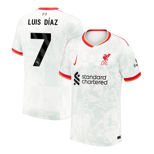 Tricouri Fotbal Liverpool LUIS DÍAZ #7 Treilea 2024/25 (mărime mare)