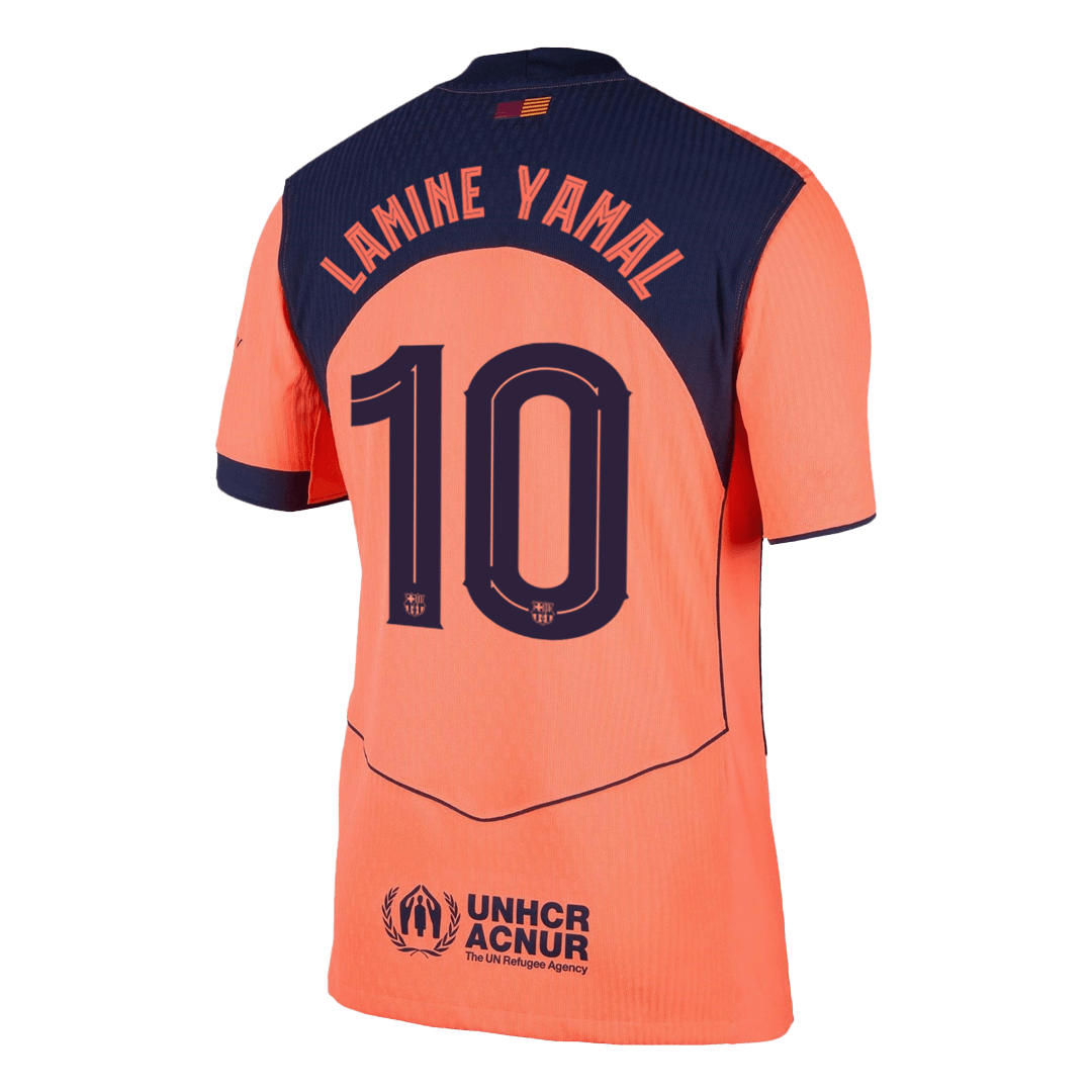 Tricouri Fotbal Barcelona LAMINE YAMAL #10 Treilea 2025/26 Authentic - UCL