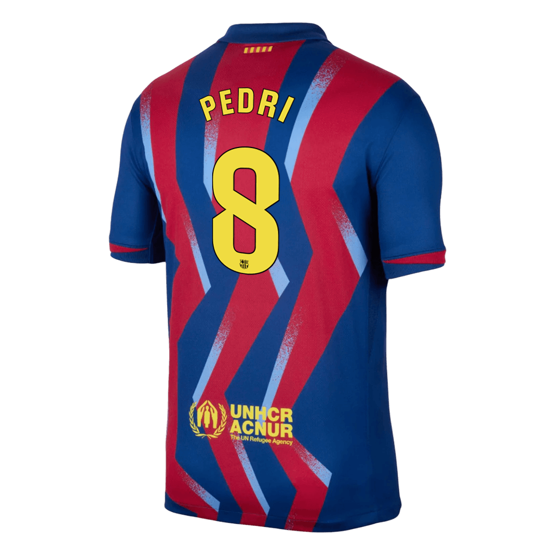 Tricouri Fotbal Barcelona PEDRI #8 Al Patrulea 2025/26