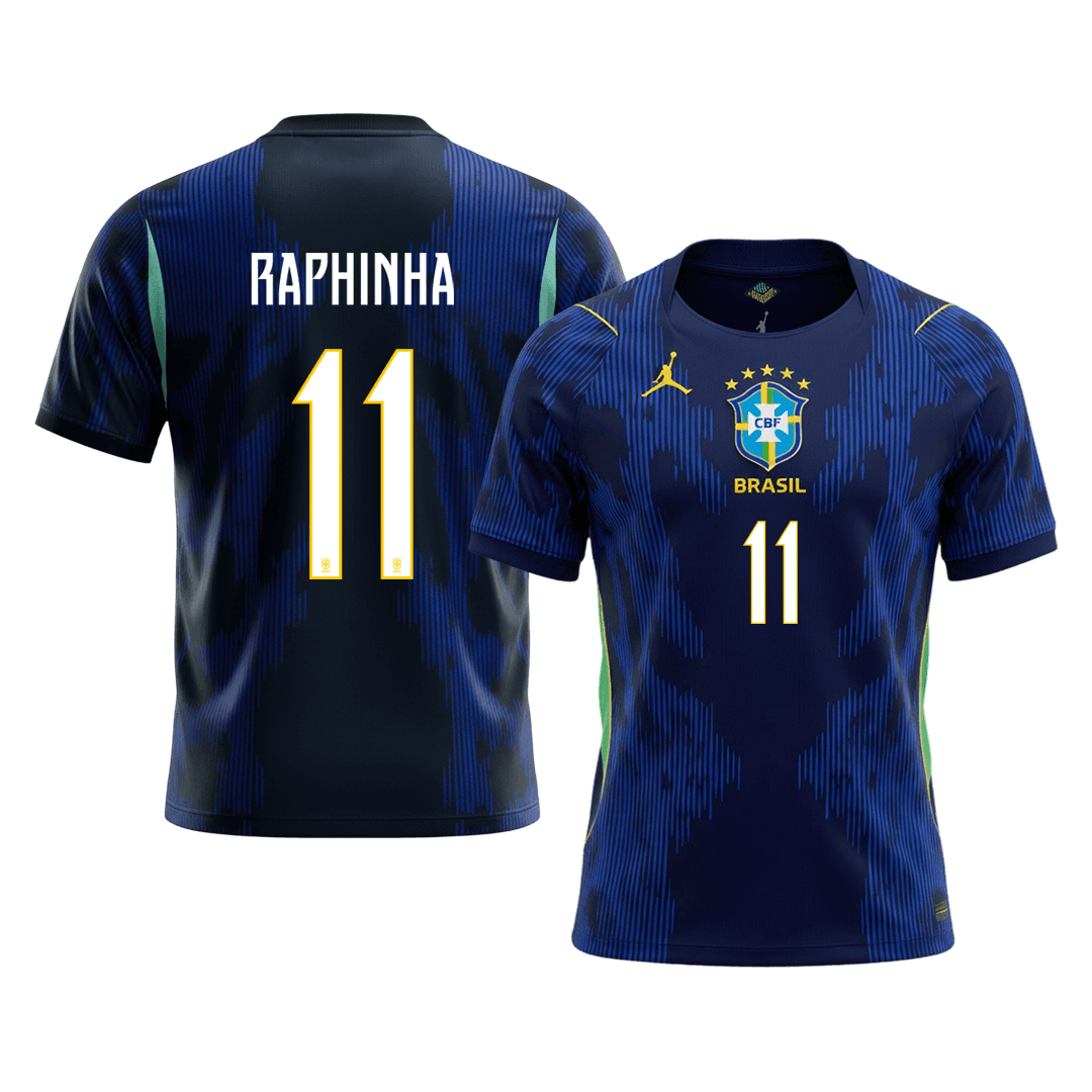Tricouri Fotbal Brazilia RAPHINHA #11 Deplasare Cupa Mondială 2026