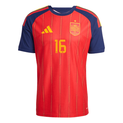 Tricouri Fotbal Spania RODRIGO #16 Acasă Cupa Mondială 2026 Authentic