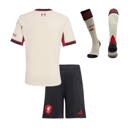 Set Tricouri Fotbal Liverpool Deplasare 2025/26 Pentru Copii