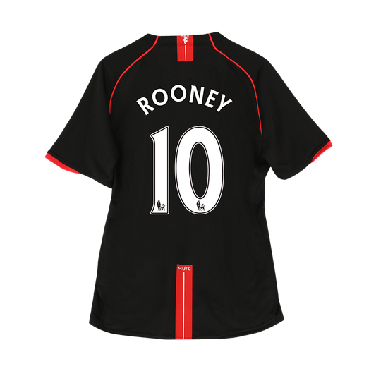 Tricouri Fotbal Vintage Manchester United ROONEY #10 Deplasare 2007/08