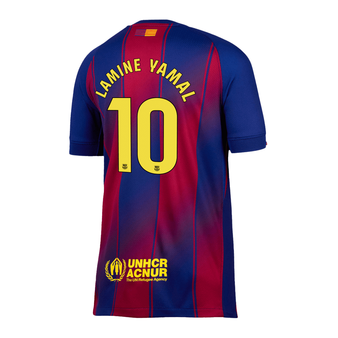 Tricouri Fotbal Barcelona LAMINE YAMAL #10 Acasă 2025/26