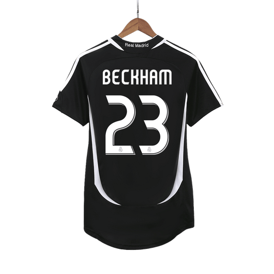 Tricouri Fotbal Vintage Real Madrid BECKHAM #23 Deplasare 2006/07