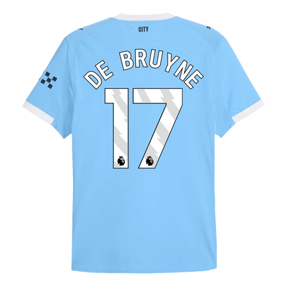 Tricouri Fotbal Manchester City DE BRUYNE #17 Acasă 2025/26 Authentic