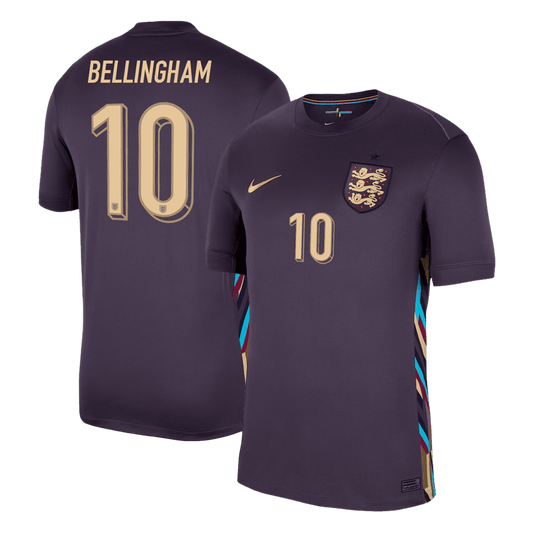 Tricouri Fotbal Anglia BELLINGHAM #10 Deplasare 2024 (mărime mare)