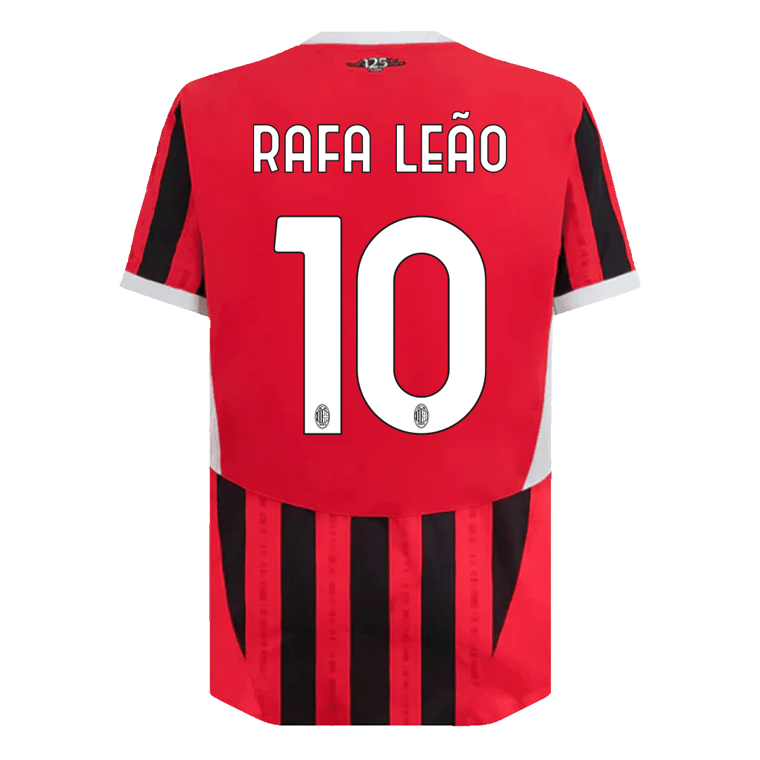 Tricouri Fotbal AC Milan RAFA LEÃO #10 Acasă 2024/25 Authentic