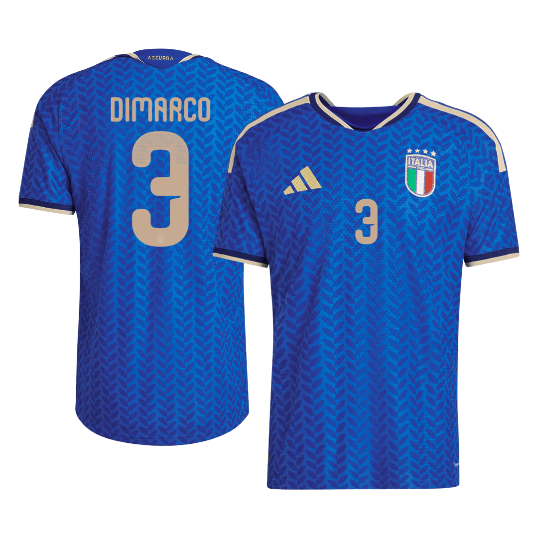 Tricouri Fotbal Italia DIMARCO #3 Acasă Cupa Mondială 2026 Authentic