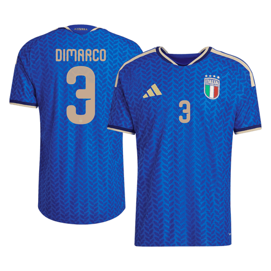 Tricouri Fotbal Italia DIMARCO #3 Acasă Cupa Mondială 2026 Authentic