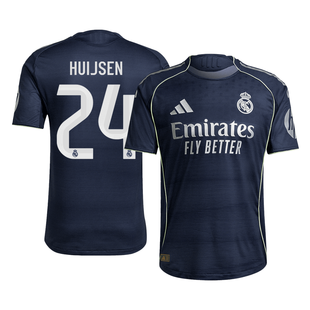 Tricouri Fotbal Real Madrid HUIJSEN #24 Deplasare 2025/26 Authentic