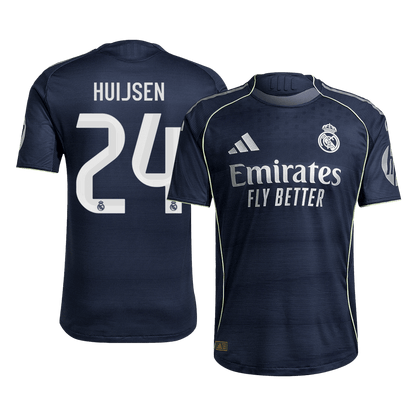 Tricouri Fotbal Real Madrid HUIJSEN #24 Deplasare 2025/26 Authentic