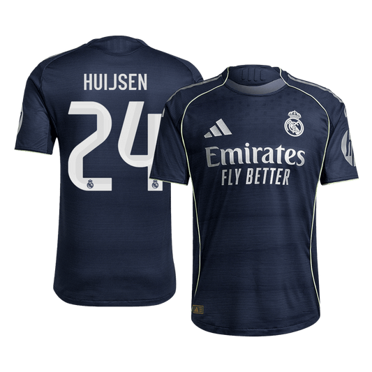 Tricouri Fotbal Real Madrid HUIJSEN #24 Deplasare 2025/26 Authentic
