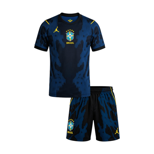 Set Tricouri Fotbal Brazilia Deplasare 2026 Pentru Copii