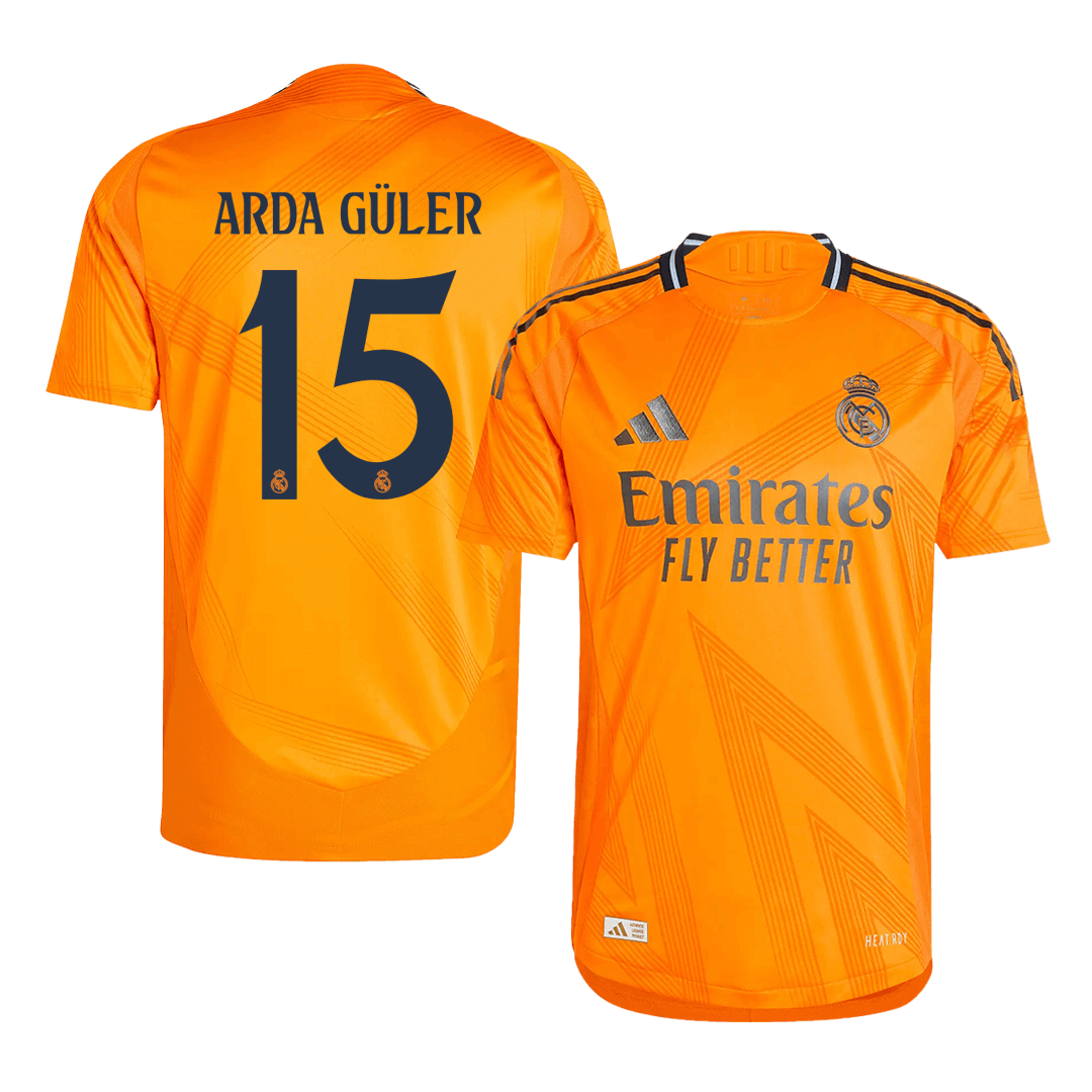 Tricouri Fotbal Real Madrid ARDA GÜLER #15 Deplasare 2024/25 Authentic