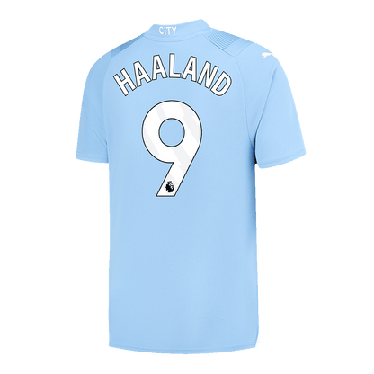 Tricouri Fotbal Manchester City HAALAND #9 Acasă 2023/24 (mărime mare)