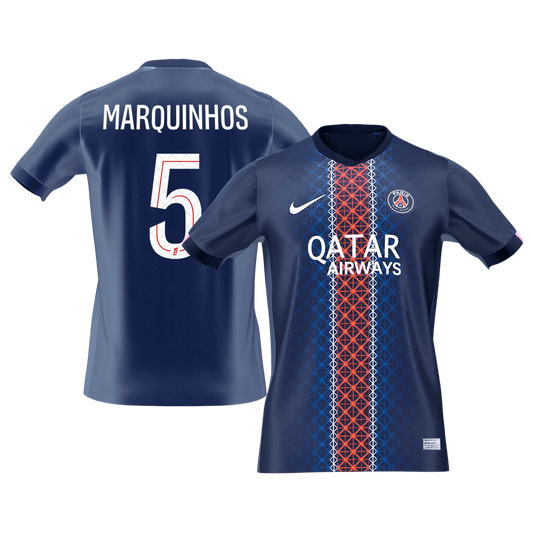 Tricouri Fotbal PSG MARQUINHOS #5 Acasă 2025/26 - Premium