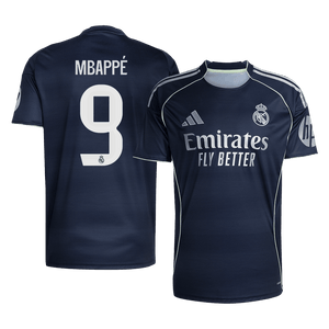 Tricouri Fotbal Real Madrid MBAPPÉ #9 Deplasare 2025/26 - Premium